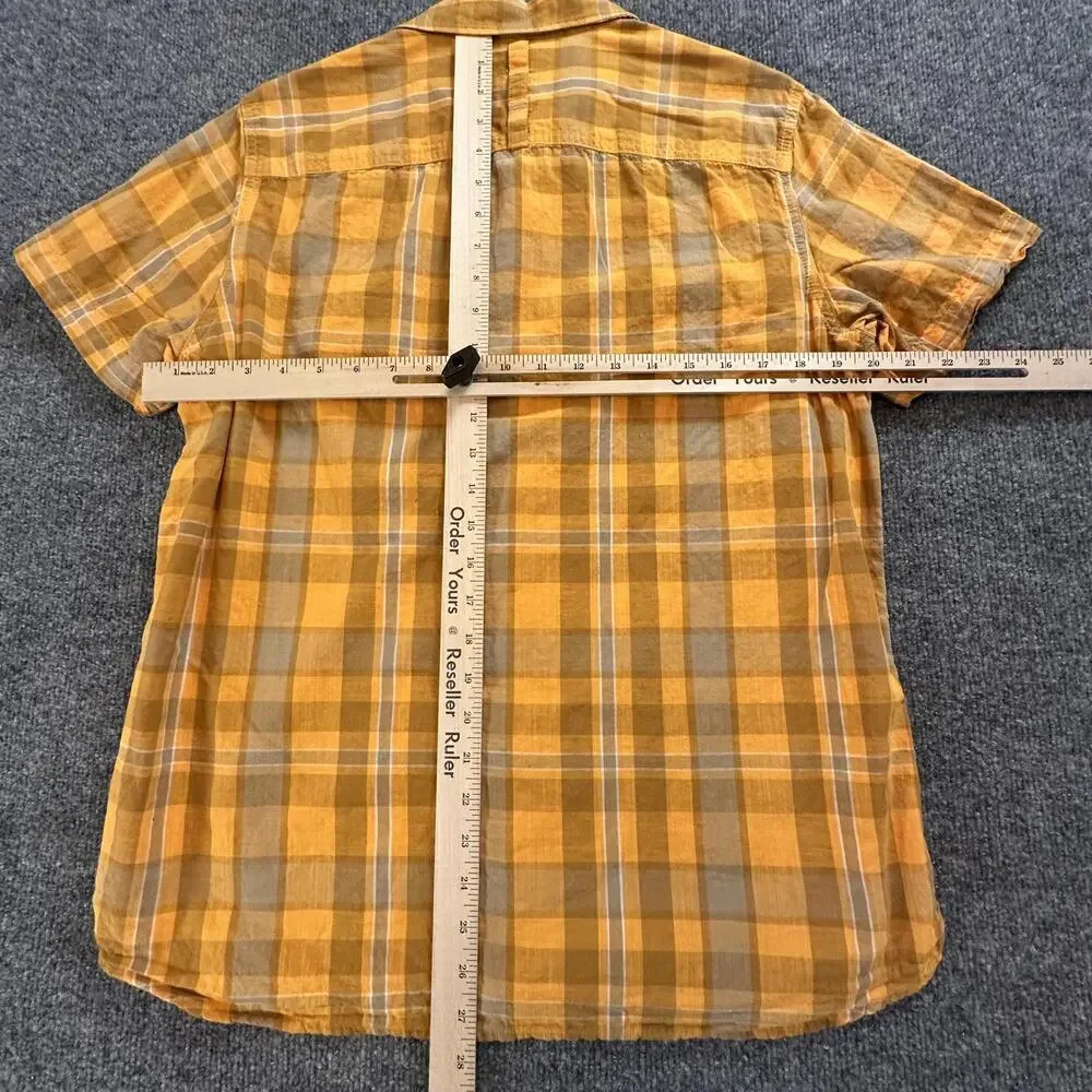 The North Face Plaid Short Sleeve Shirt‎ Medium Outdoor Hiking Casual Q-13
